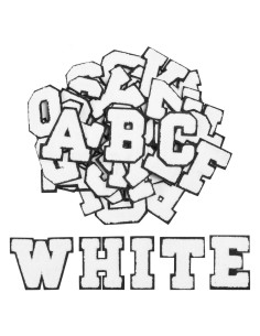 HTVRONT 52 Piezas Letras Chenille Blancas para Planchar A-Z