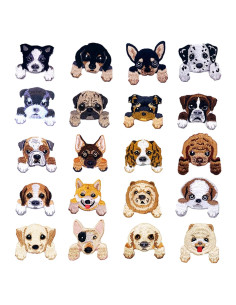 Woohome 20 Piezas Parches de Hierro Bordados para Ropa