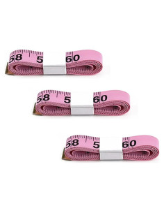 Cinta Métrica Rosa 150 cm Vastland - 3 Paquete Flexible