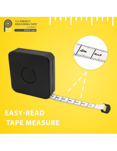 Cinta Métrica Perfecta SR18 - Retráctil 3m Negra Flexible