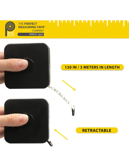 Cinta Métrica Perfecta SR18 - Retráctil 3m Negra Flexible Cinta Métrica Perfecta SR18 - Retráctil 3m Negra Flexible