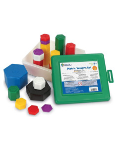 Juego de Pesas Métricas Learning Resources 58 Piezas 1g a 1000g