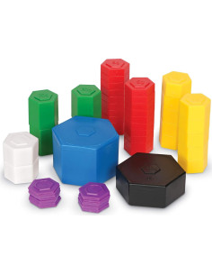 Juego de Pesas Métricas Learning Resources 58 Piezas 1g a 1000g 2