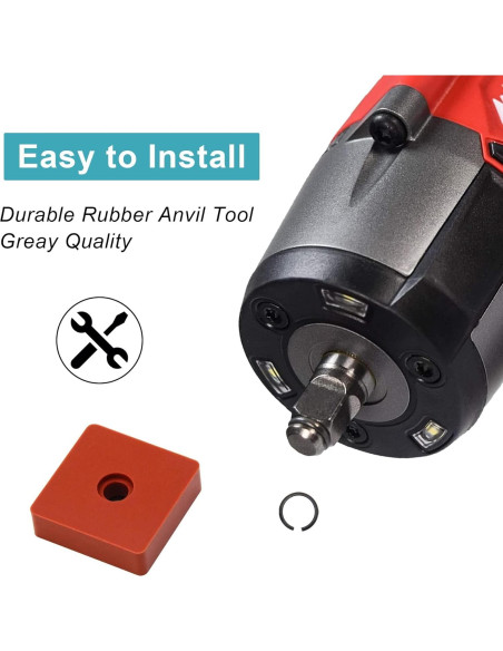 10 Anillos de Retención RURBRIN para Llave de Impacto 3/8"