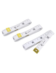 Set de 3 Cintas Métricas Suaves KTOJOY 152.4 cm Doble Escala