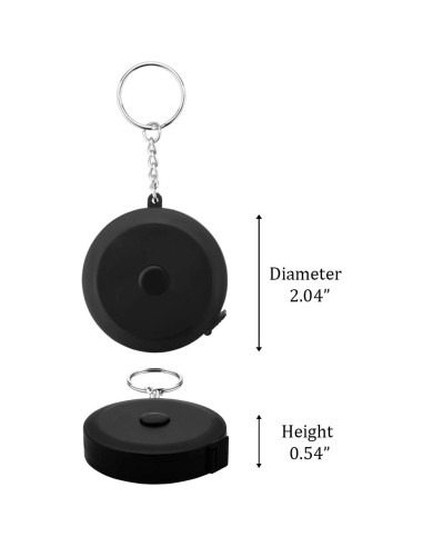 Cinta Métrica Retráctil VAXATO 1.5M Doble Cara 2PCS