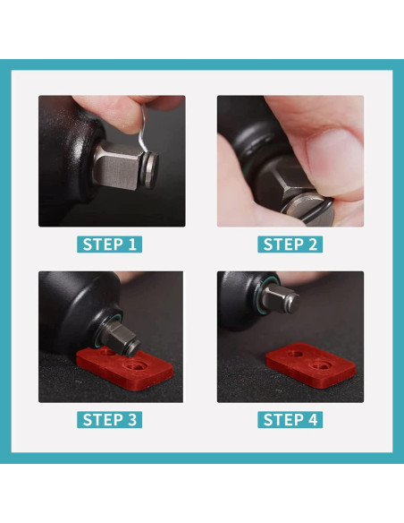 10 Anillos de Retención RURBRIN para Llave de Impacto 3/8"