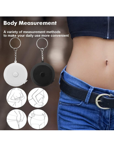 Cinta Métrica Retráctil VAXATO 1.5M Doble Cara 2PCS