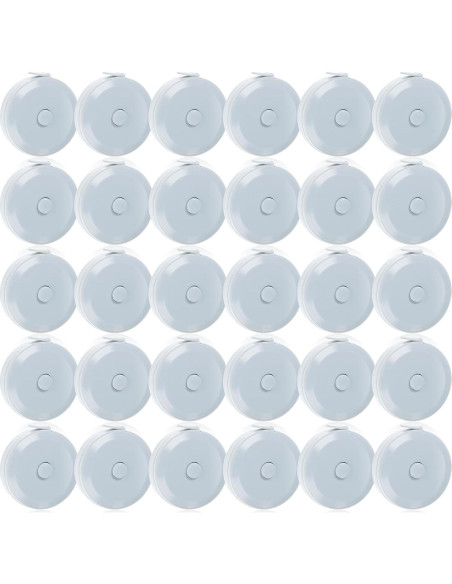 30 Cintas Métricas Retráctiles Tobeelec 1.5m para Costura