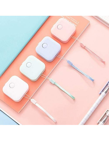 4 Piezas Cinta Métrica 150 cm Chironal Regla Retráctil Multicolor