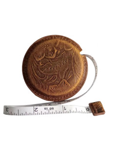 Cinta Métrica de Cuero Vintage Forieru 150 cm Doble Cara