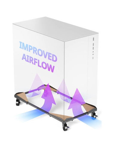 Soporte de Torre de PC Bytesium Ajustable con Ruedas