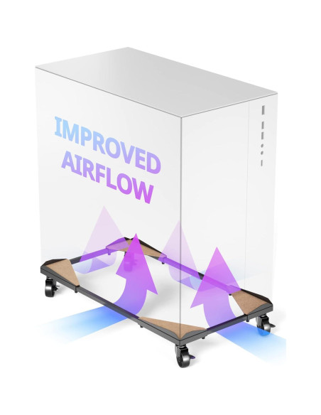 Soporte de Torre de PC Bytesium Ajustable con Ruedas