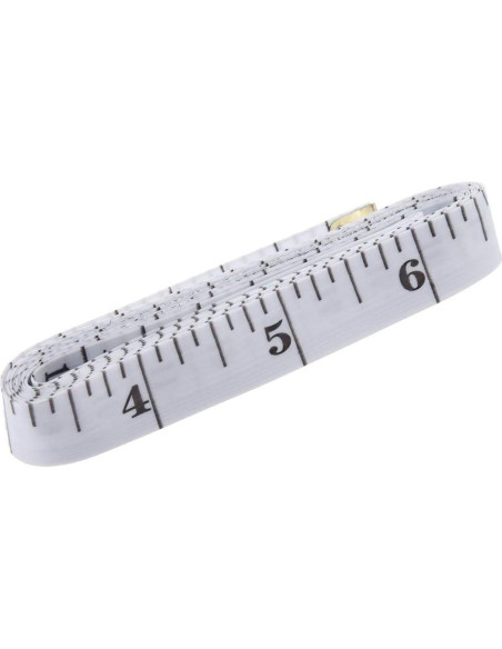 Cinta Métrica NIUTA Blanca 150 cm Fibra de Vidrio