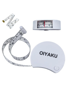 Cinta Métrica Ergonómica OIyaku 150 cm Doble Escala Fitness