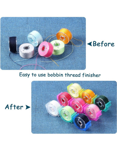 Juego de 144 Clips Sujetadores de Bobinas Syhood - 70 Clips, 32 Abrazaderas, 42 Sujetadores de Hilo