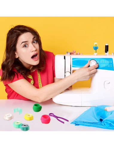 Juego de 144 Clips Sujetadores de Bobinas Syhood - 70 Clips, 32 Abrazaderas, 42 Sujetadores de Hilo