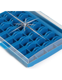 Caja de Bobinas Dritz Azul para 32 Bobinas - Plástico 2