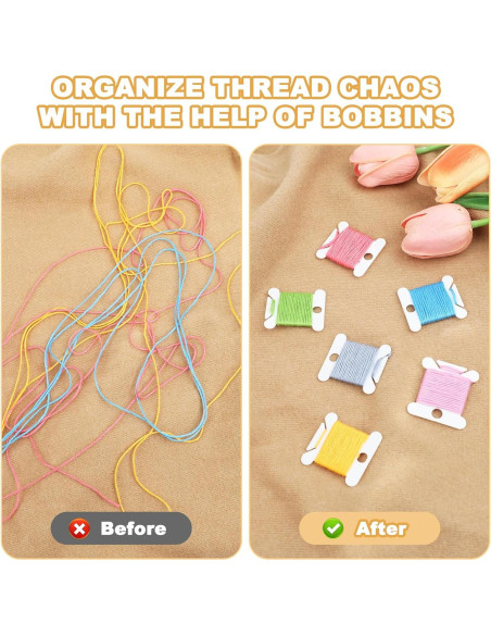Organizador de Hilo de Bordado ROLYTA 200 Bobinas y Enrollador