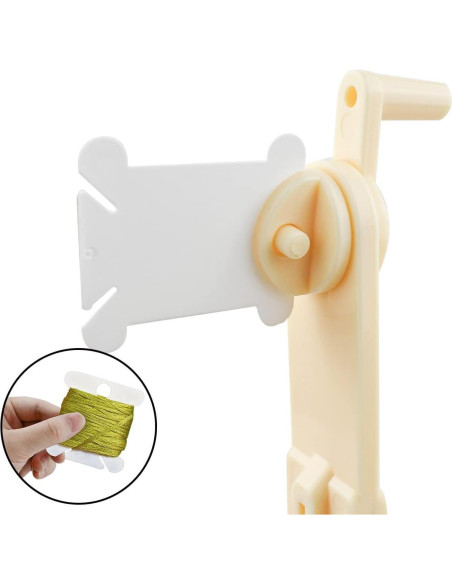 120 Bobinas de Hilo de Plástico y Enrollador Yuntop