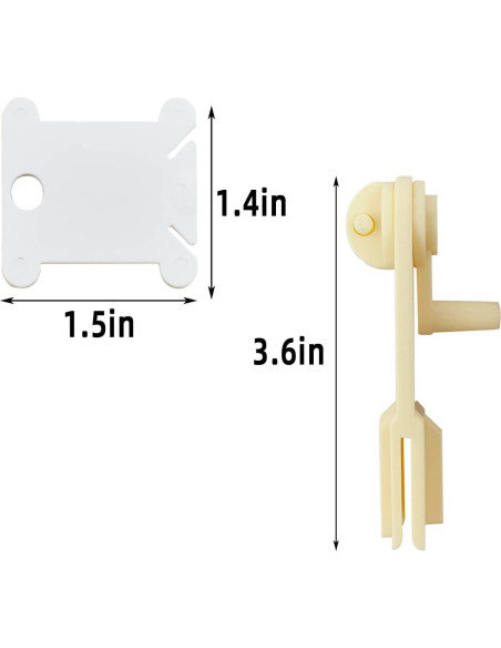 120 Bobinas de Hilo de Plástico y Enrollador Yuntop