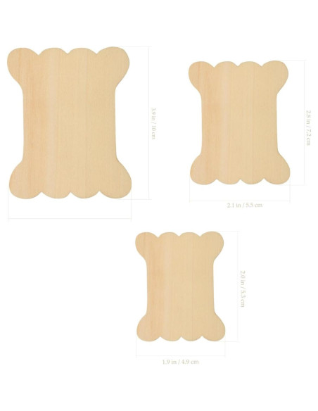 Organizador de Hilos de Bordado COHEALI 18pcs Madera Clara