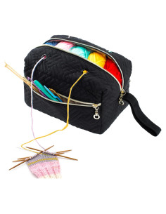 Organizador de Bolsa de Ganchillo MYBAGZING Pequeño 25.4cm Negro