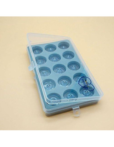 Bobinas Plásticas HONEYSEW 15 Piezas para Singer 2010, 4613, 4617