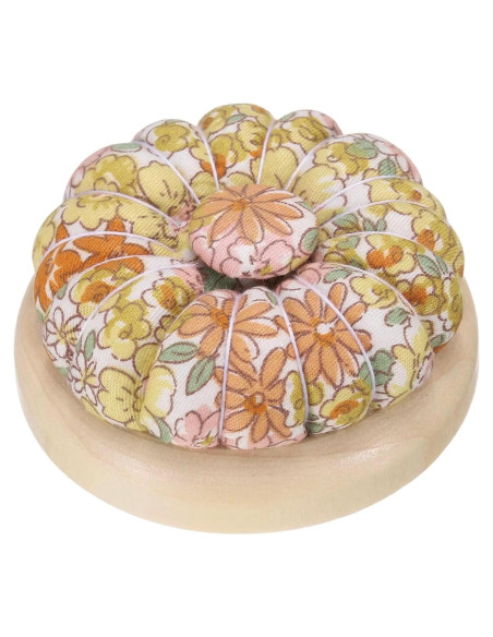 Almohadilla de Agujas de Costura HARFINGTON Base de Madera 14x10cm