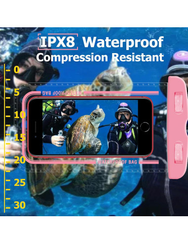 Paquete de 4 Fundas Impermeables Consss para iPhone 16 15 14 13