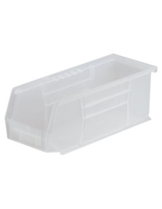 Bins de Almacenamiento Apilables Akro-Mils 30224, 12 Unidades, 28x10x10 cm, Transparente