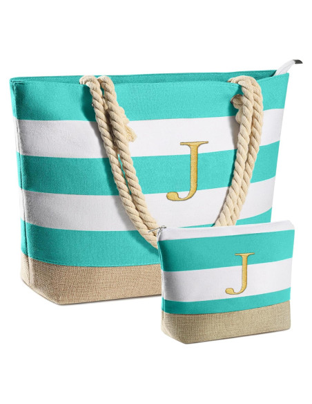 Bolsas de Playa YOOLIFE para Mujeres - Tote Impermeable Azul