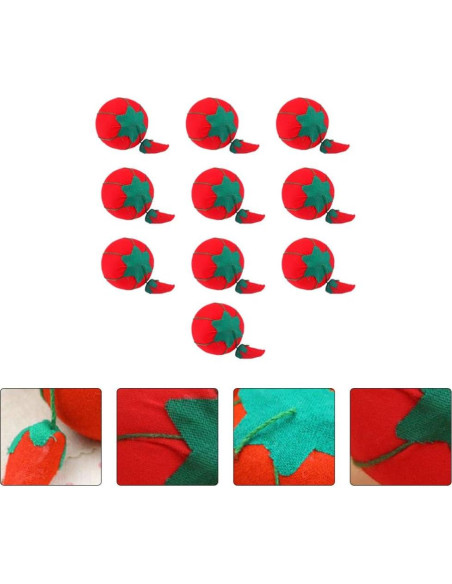 Almohadilla de Tomate EXCEART 10pcs para Costura 5cm