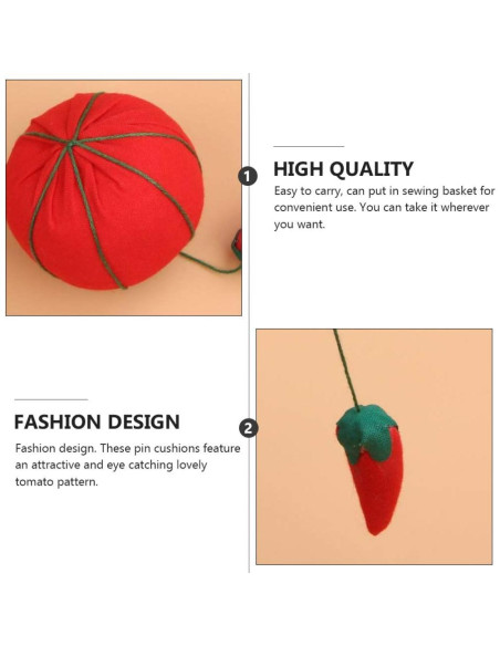 Almohadilla de Tomate EXCEART 10pcs para Costura 5cm