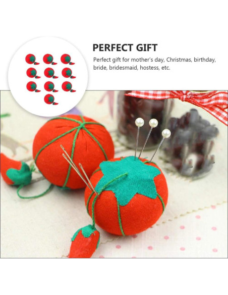 Almohadilla de Tomate EXCEART 10pcs para Costura 5cm