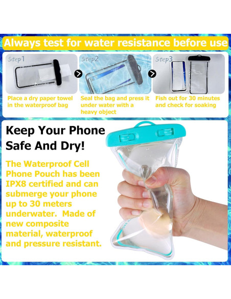 Paquete de 4 Fundas Impermeables Consss para iPhone 16 15 14 13