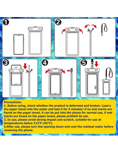 Paquete de 4 Fundas Impermeables Consss para iPhone 16 15 14 13