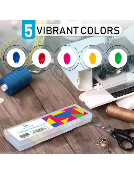 Enhebradores de Agujas Hula Home 30 Piezas con Estuche