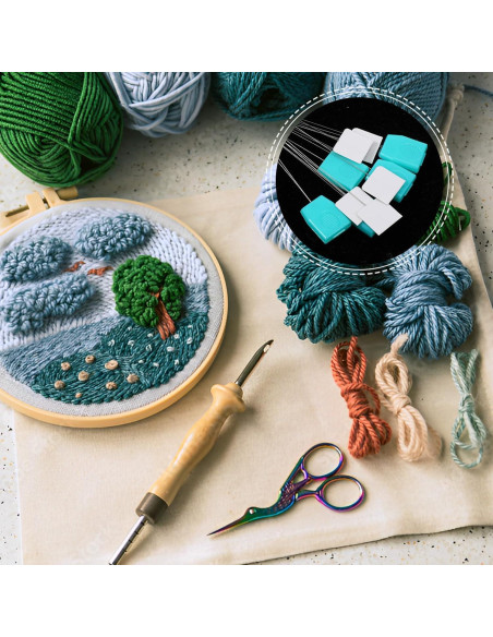 10 Enhebradores de Aguja Larga YQQYG para Bordado 20 cm