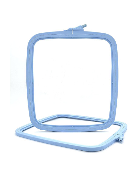 Aro de Bordado Cuadrado Grande Nurge Azul 25x28cm