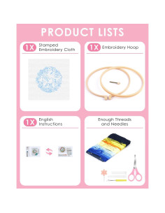 Kit de Bordado TINDTOP Colibrí para Principiantes Adultos 2