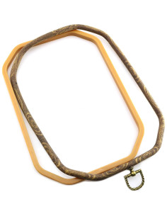 Aro de Bordado Rectangular Longdex 18x26cm Color Madera 2