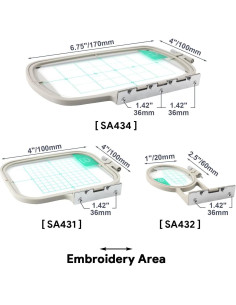 Set de Aros de Bordado Maggiehoop 3en1 para Brother y Babylock 2
