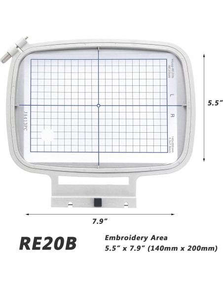 Aro de Bordado Sew Tech RE20B 140x200mm para Janome Elna Aro de Bordado Sew Tech RE20B 140x200mm para Janome Elna