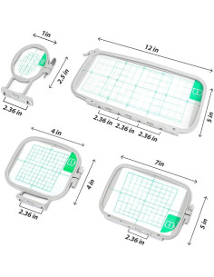 Set de Aros de Bordado 4en1 Maggiehoop para Brother y Babylock 2