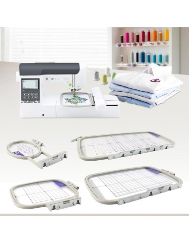 Set de Aros de Bordado 4en1 Maggiehoop para Brother y Babylock