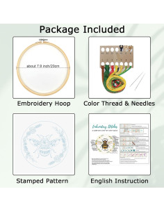 Kit de Bordado de Abejas Louise Maelys para Principiantes 2