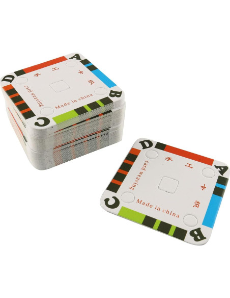 Tarjetas de Tejido JCBIZ 60pcs 50x50mm Coloridas