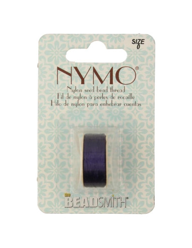 Hilo Nymo The Beadsmith 0.15mm Púrpura Oscuro 105m Nylon