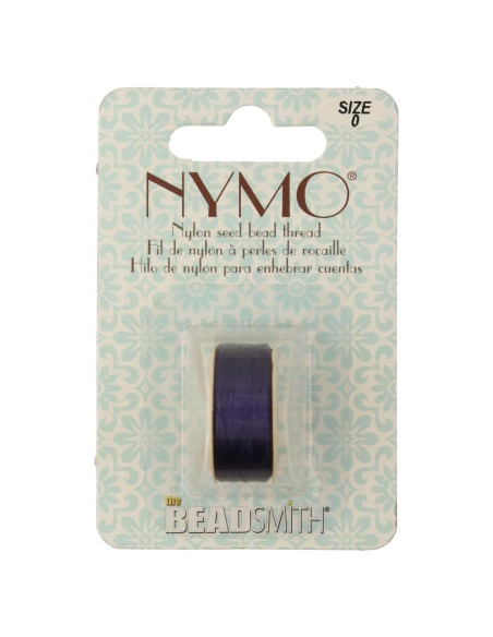 Hilo Nymo The Beadsmith 0.15mm Púrpura Oscuro 105m Nylon